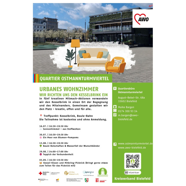 Wir richten uns den Kesselbrink ein und gestalten gemeinsam einen Ort der Begegnung