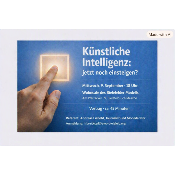 Symbolbild mit Infos zum Vortrag