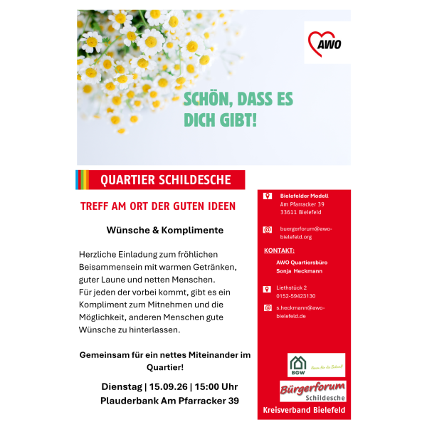 Ankündigung des Angebotes