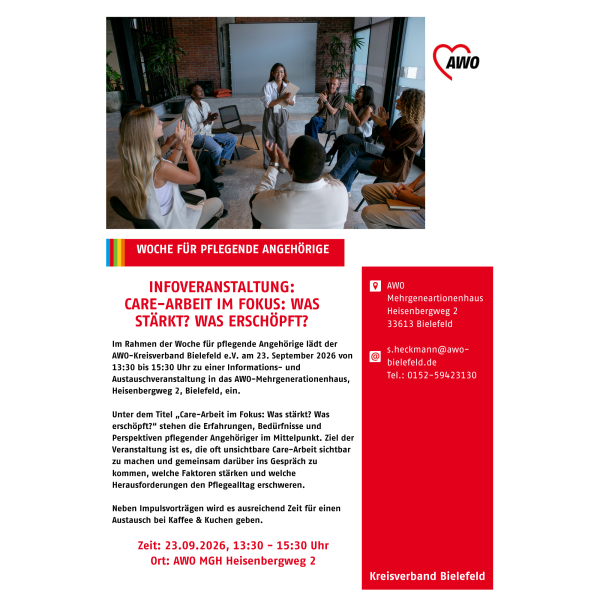 Ankündigung des Angebotes