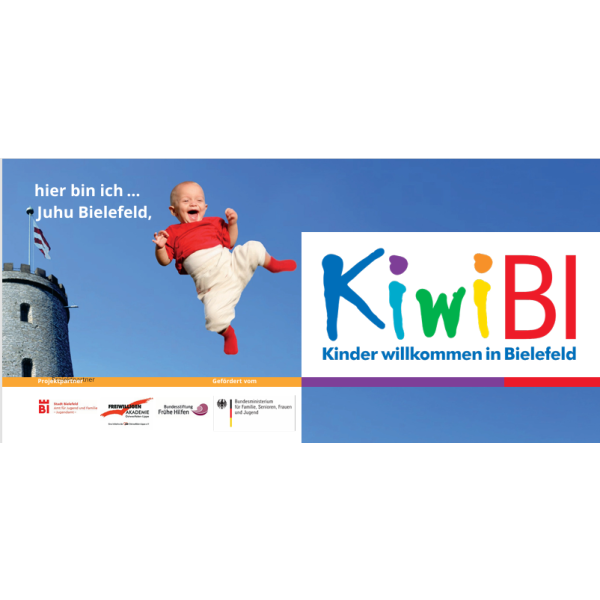 Ein fliegendes Baby vor der Sparrenburg