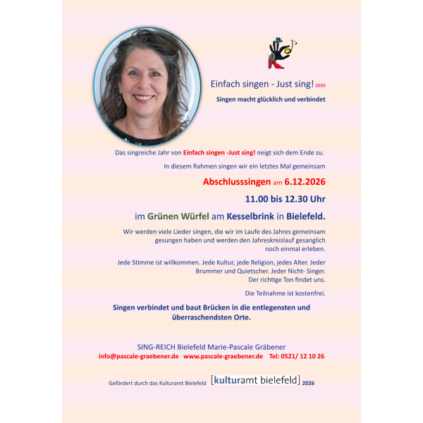 Jede Stimme ist willkommen!