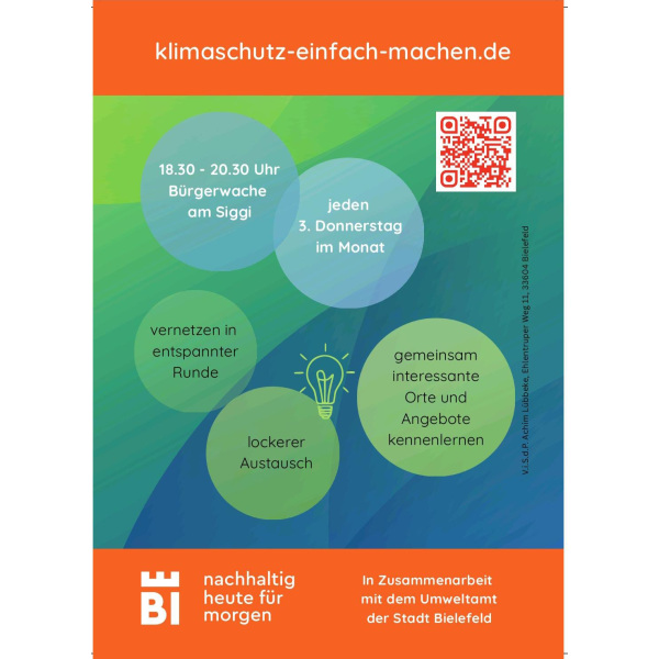 Flyer zum Klimastammtisch