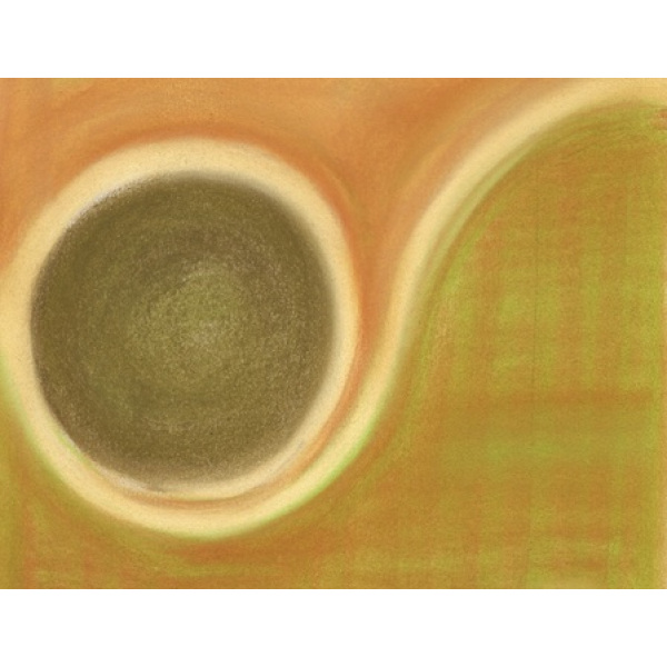 Pastellkreidezeichnung, abstrakt 