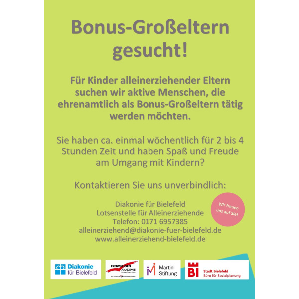 Bonus-Großeltern gesucht