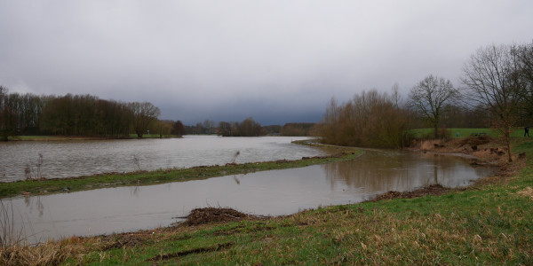 Hochwasser im Johannisbach am Obersee