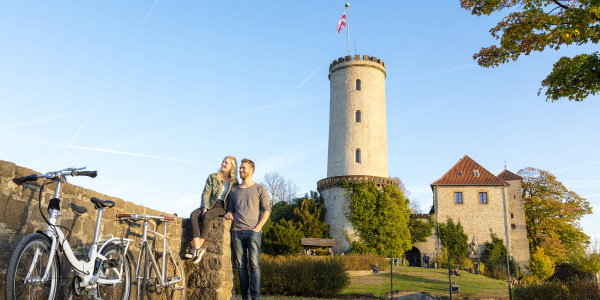 Pärchen vor Sparrenburg