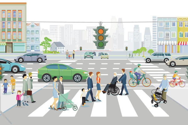 Illustration zum Straßenverkehr