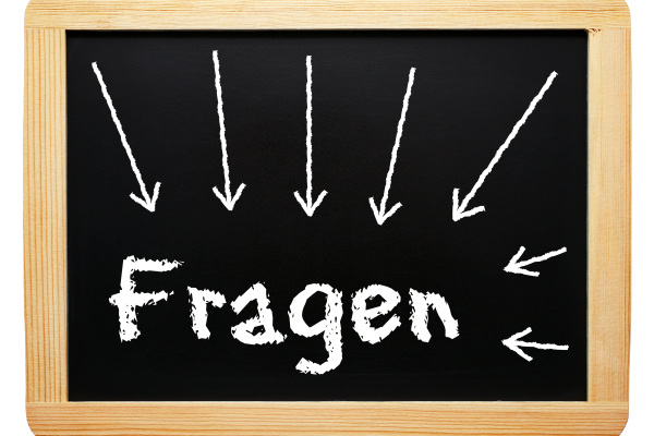 Schild Fragen