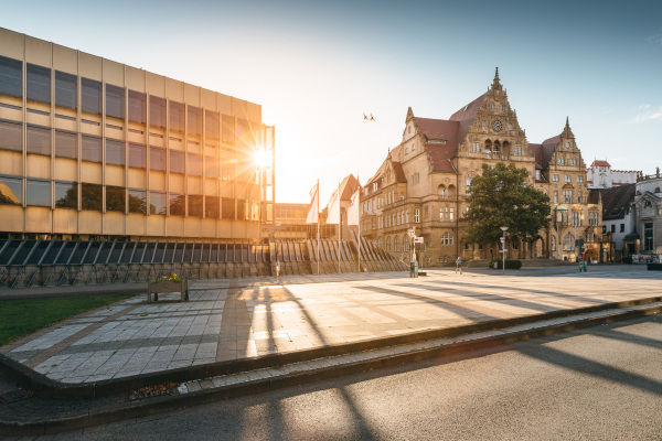 Außenansicht Neues und Altes Rathaus
