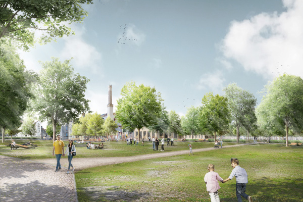 Ravensberger Park: Perspektive 1: Veranstaltungswiese