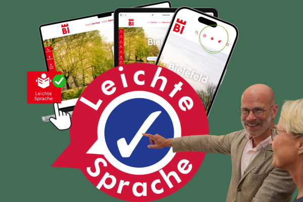 Inhalte der städtischen Homepage können seit dem 1. Juli per Klick in Echtzeit in Leichte Sprache übertragen werden. 