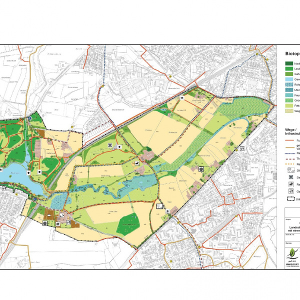 Bestandskarte des landschaftsplanerischen Entwicklungskonzepts Johannisbachtal - Obersee