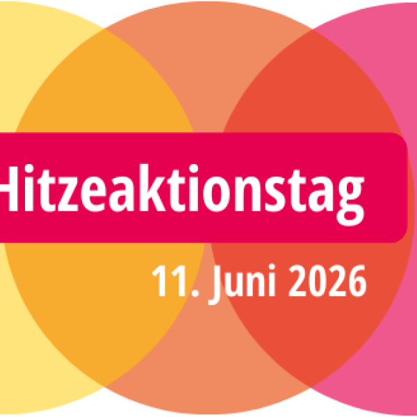 buntes Logo des bundesweiten Hitzeaktionstags am 11. Juni 2026