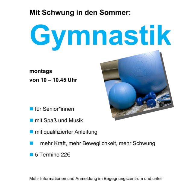 Gymnastik für Senior*innen
