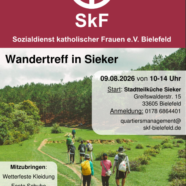Plakat Wandertreff Sieker