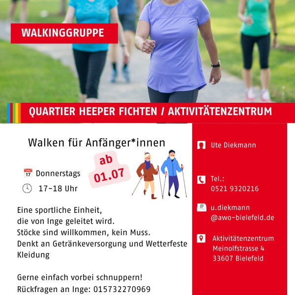 Einladung zum Walken