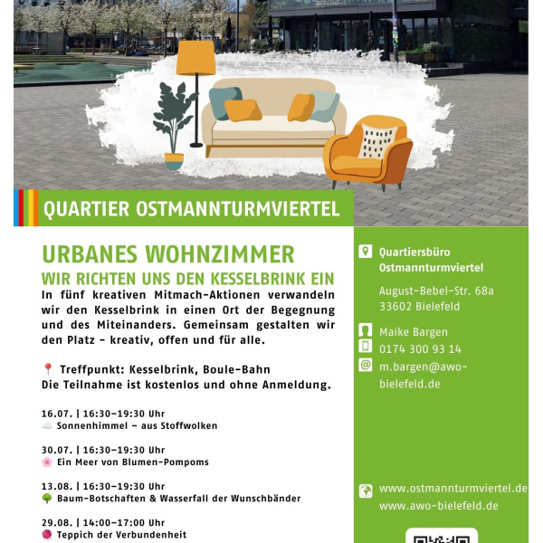 Wir richten uns den Kesselbrink ein und gestalten gemeinsam einen Ort der Begegnung