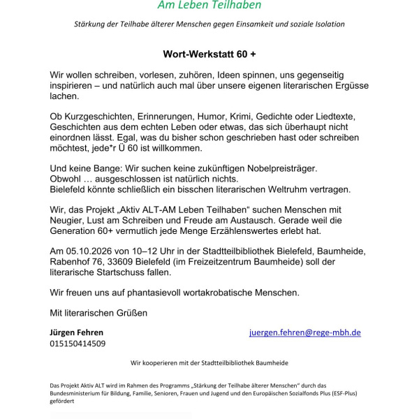Einladungsflyer