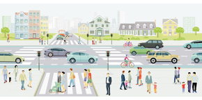 Illustration zum Straßenverkehr