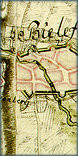Historische Karte Bielefeld und Umgebung von 1768