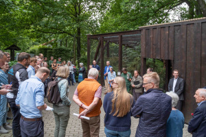 Eröffnung der Eulenvoliere. Foto: Umweltbetrieb / Stadt Bielefeld