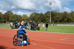 Zuletzt fand das inklusive Sportfest "BIE together in motion" am 4. Oktober 2024 im Stadion Rußheide statt. Foto: Stadt Bielefeld 