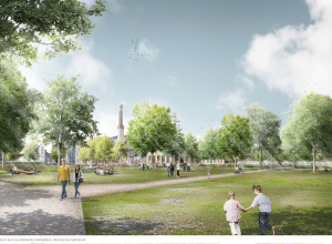 Ravensberger Park: Perspektive 1: Veranstaltungswiese