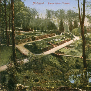 Alte Ansichtskarte Botanischer Garten von 1926