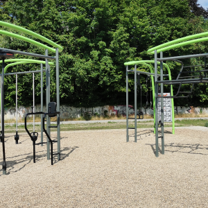Fitnessgeräte im Luttergrünzug in Bielefeld