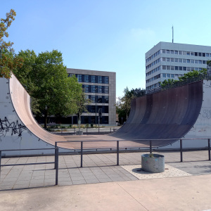 Große Halfpipe am Bike- und Skatepark Kesselbrink 