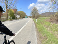 Veloroute | Ansicht Teilabschnitt Bielefeld - Steinhagen vorher