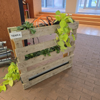 Halbfertiges Gartenelement