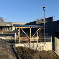 Solarbank in Baumheide